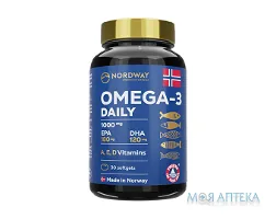 Нордвей (Nordway Omega-3 Daily) Омега-3 Дейлі капсули по 1000 мг №30