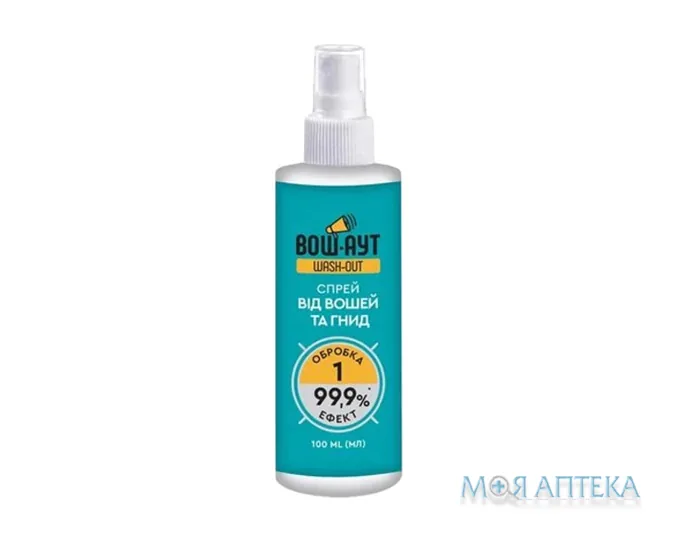 Спрей Вош-Аут (Wash-Out) від вошей та гнид 100 мл