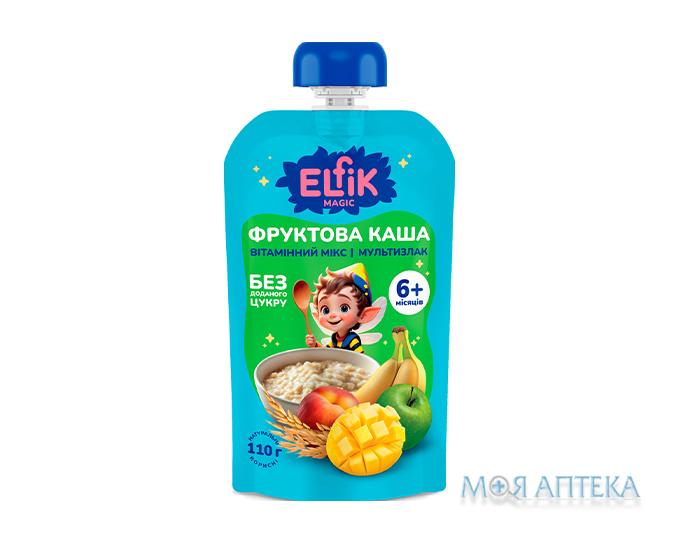 Каша фруктова Elfik Magic Вітамінний Мікс Мультизлак 110 г