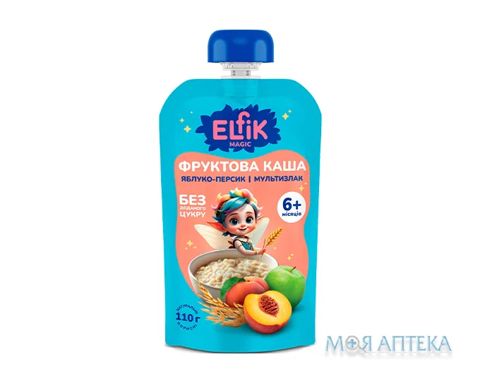 Каша фруктова Elfik Magic Яблуко Персик Мультизлак 110 г