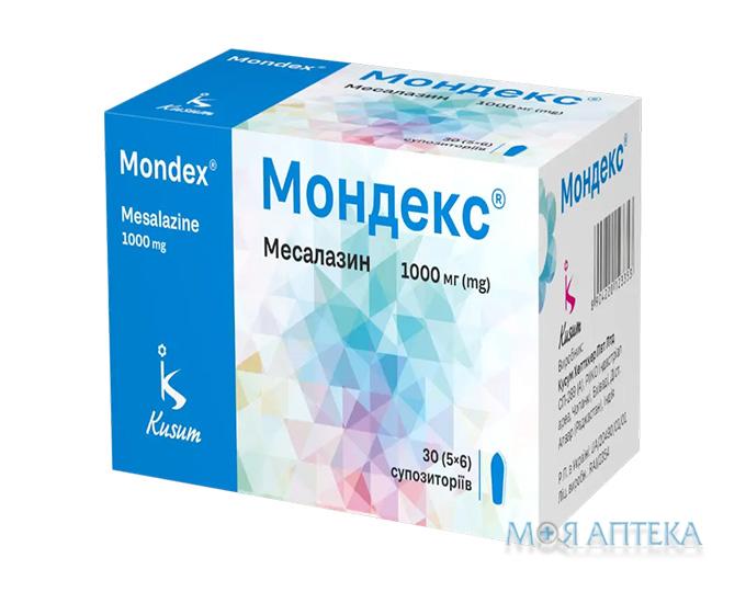 Мондекс супп. ректал. 1000 мг стрип №30