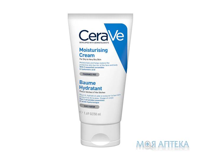 СераВе (CeraVe) увлажняющий крем для лица и тела 50 мл для сухой и очень сухой кожи