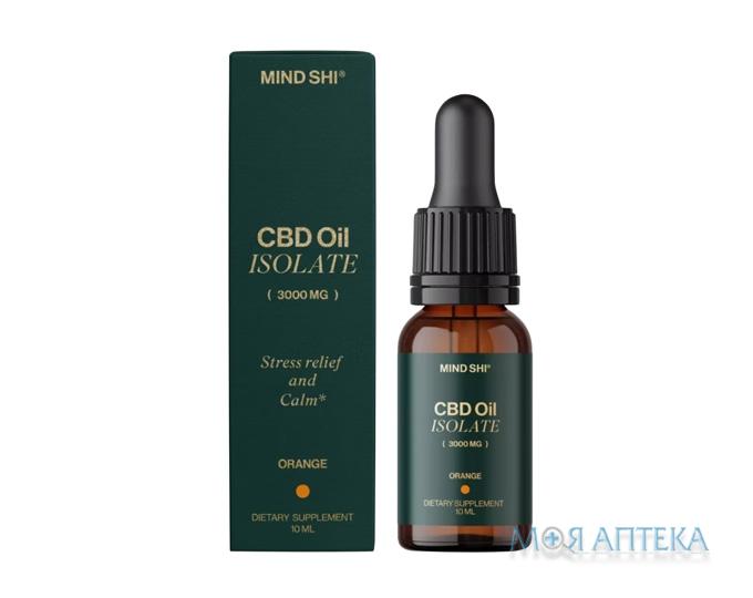 КБД (CBD) Олія Ізолят Мінд Ші (Mind Shi) Апельсин 3000 мг, 10 мл
