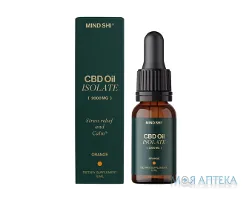 КБД (CBD) Ізолят Олія Мінд Ші (Mind Shi) Апельсин 2000 мг, 10 мл