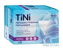 ПЕЛЕНКА ГИГ. TINI NORMA 60Х60 №5  0332