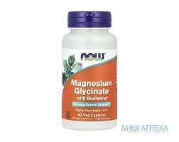 NOW (Нау) Magnesium Glycinate (Магнію гліцинат) веганські капс. з екстрактом чорного перцю №60