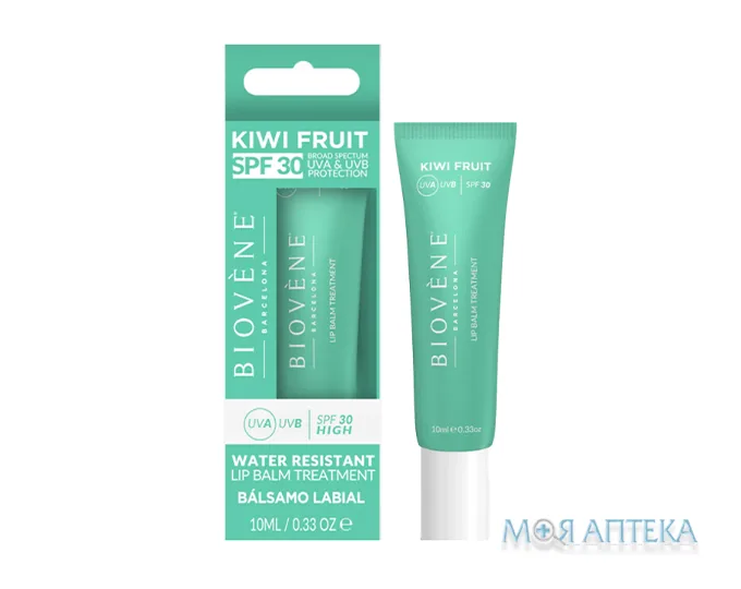 Біовен (Biovene) Бальзам для губ захисний Ківі SPF30 10 мл