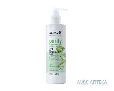 Agrado (Аградо) Гель для обличчя відлущуючий з Алое Вера 250 мл