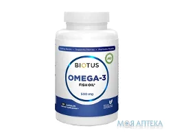 Biotus Omega-3 Fish Oil (Біотус) Омега-3 ісландський риб`ячий жир капс. 500 мг №180