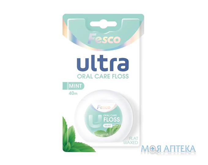 Зубная нить Fesco (Феско) Ultra Fresh Clean Mint мята 40 м
