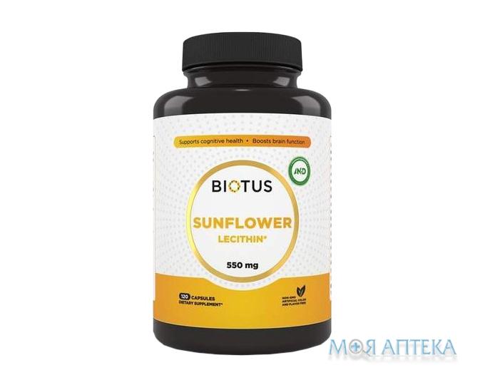 Biotus Lecithin Sunflower (Биотус Лецитин подсолнечный) капс. 550 мг фл. №120