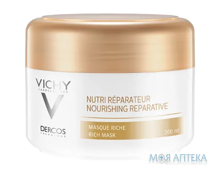 Vichy Dercos (Віші Деркос) Nourishing Reparative Rich Mask Поживно-відновлювальна маска 200 мл