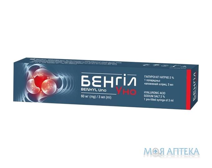 Бенгил Уно шприц 2% (60 мг) 3 мл