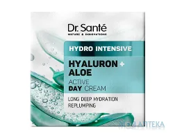 Dr.Sante (Др.Санте) Гідро Інтенсив крем для обличчя Активний Гіалурон + Алое денний, 50 мл