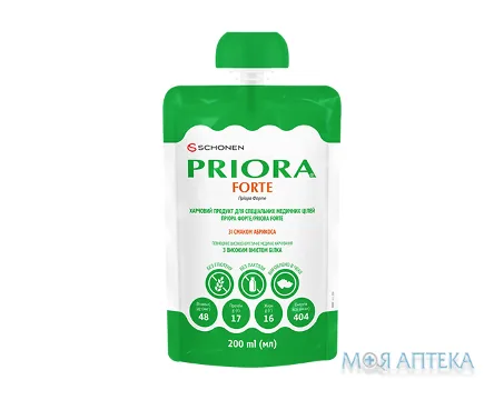 Пріора Форте для спеціальних медичних цілей зі смаком абрикосу 200 мл