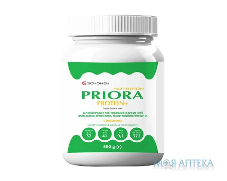 Пріора Нутрішн Протеїн Плюс для спеціальних медичних цілей зі смаком ванілі 500 г