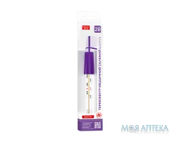 Термометр медичний скляний 2B МС-05 безртутний з ковпачком