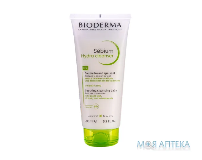 Біодерма Себіум Гідра (Bioderma Sebium Hydra) очищуючий бальзам 200 мл