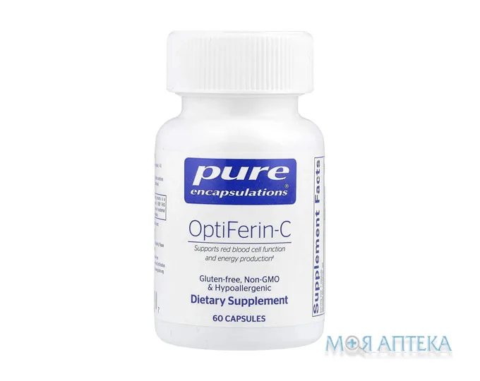 Pure Encapsulations (П`юр Енкапсулейшнс) Залізо Оптіферин-С капсули №60