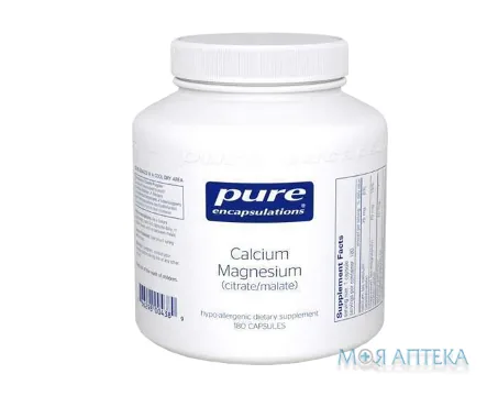 Pure Encapsulations (П`юр Енкапсулейшнс) Кальцій Магній цитрат/малат капсули №180