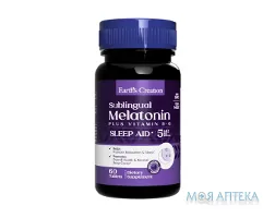 Мелатонін з B-6 Earth`s Creation таблетки сублінгв. по 5 мг №60