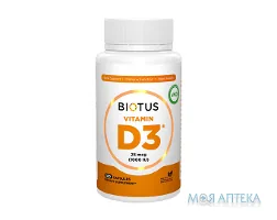 Biotus Vitamin D3 (Біотус) Вітамін D3 капсули 1000 МО №180