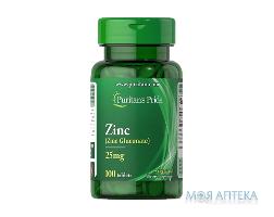 Puritan`s Pride (Пуританс Прайд) Цинк глюконат табл. 25 мг №100