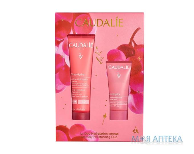 Набор Кодали Виногидра (Caudalie Vinohydra Deep Hydration) Крем Vinohydra интенсивный увлажняющий 60 мл + Гель VinoHydra увлажняющий для умывания 30 мл