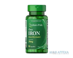 Puritan`s Pride (Пурітанс Прайд) Заліза гліцинат капс. 28 мг №90