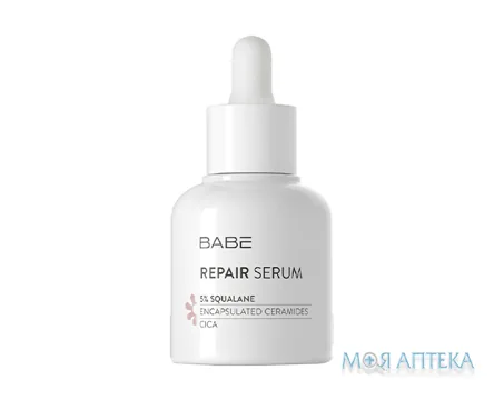Babe Laboratorios (Бабе Лабораторіос) Сироватка для обличчя Відновлююча для чутливої та подразненої шкіри з керамідами, 30 мл