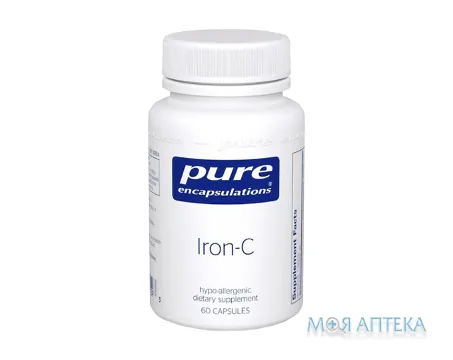 Pure Encapsulations (П`юр Енкапсулейшнс) Залізо та Вітамін С капсули №60