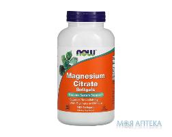 NOW (Нау) Magnesium Citrate (Магнію цитрат) капс. 400 мг фл. №180