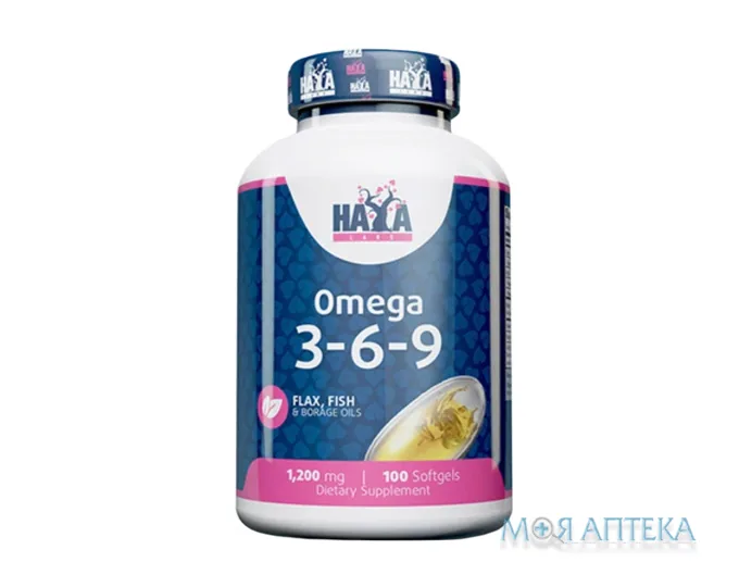 Haya Labs (Хайя Лабс) Омега 3-6-9 капсули по 1200 мг №100