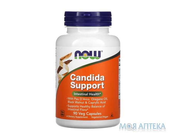 NOW (Нау) Підтримка кишкової флори Кандида супорт веганські капсули №90