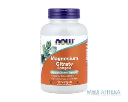 NOW (Нау) Magnesium Citrate (Магнію цитрат) капсули 400 мг №90