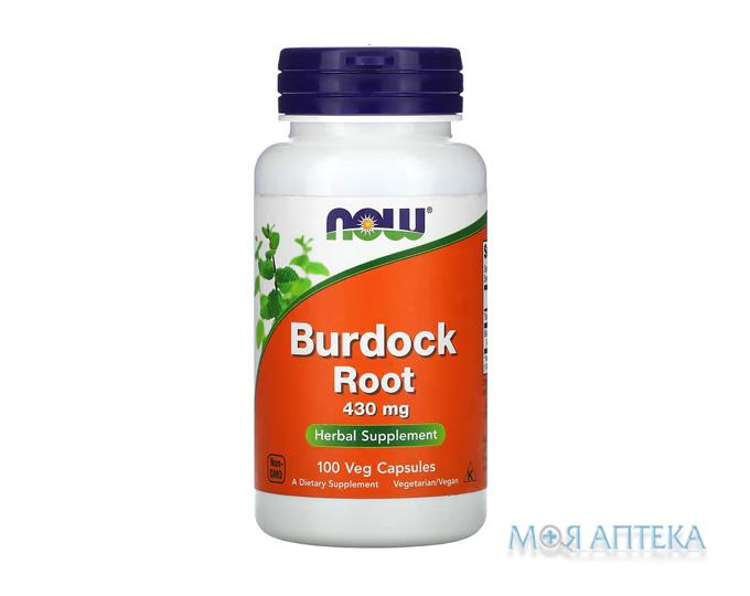 NOW (Нау) Лопуха корень веганские капс. 430 мг №100
