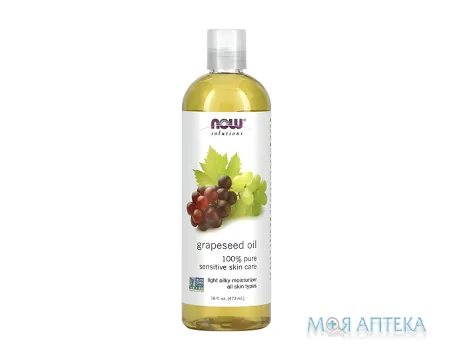 NOW Solutions (Нау Солюшнс) Олія виноградних кісточок 473 мл