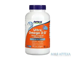 NOW (Нау) Ultra Omega-3D (Ультра Омега-3Д) капс. м`які №180