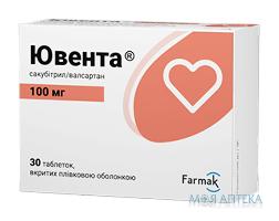 Ювента таблетки, в/плів. обол., по 100 мг №30 (10х3)