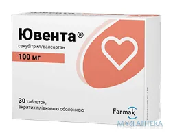 Ювента таблетки, в/плів. обол., по 100 мг №30 (10х3)