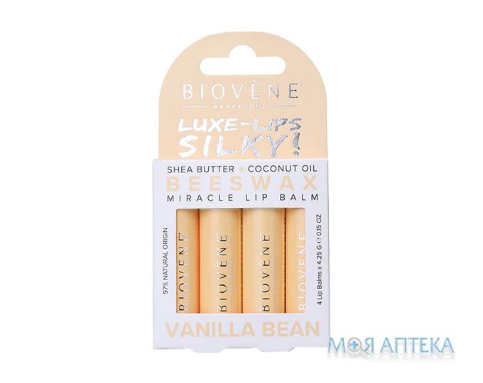 Біовен (Biovene) Бальзам для губ зволожуючий з ваніллю 4 шт.