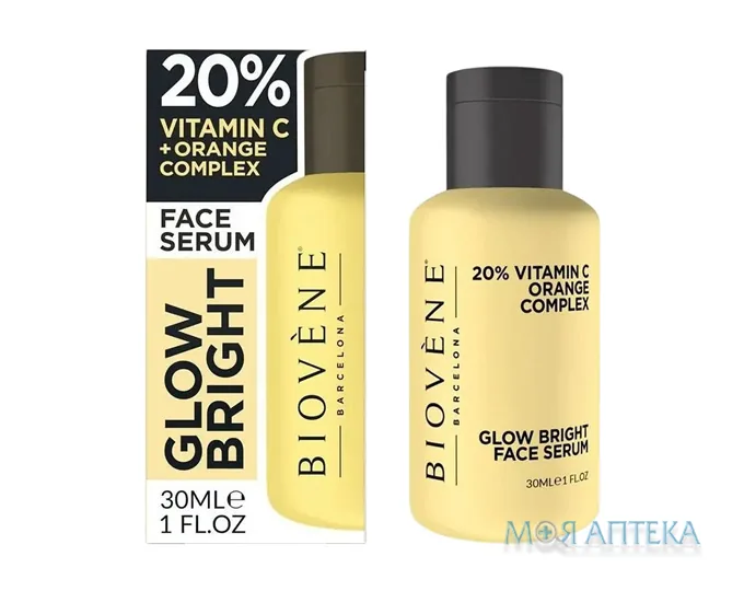 Біовен (Biovene) Сироватка для обличчя освітлююча з вітаміном С та екстрактом апельсина 30 мл