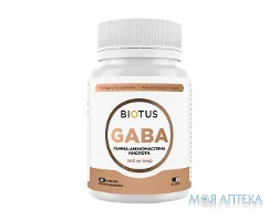 Biotus GABA (Біотус ГАМК) гамма-аміномасляна кислота капсули №60
