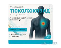 ТИОКОЛХИКОЗИД Р-Р Д/ИН. 4 МГ/2 МЛ АМП. 2 МЛ №5 УСТМ  5237