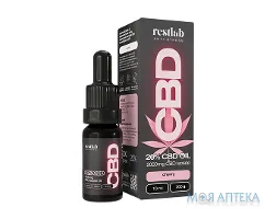 Рестлаб КБД (Restlab CBD) олія 20% краплі оральні зі смаком вишні 10 мл