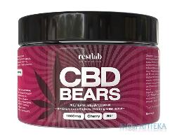CBD желейні ведмедики з канабідіолом вишня 80г банка, Рестлаб