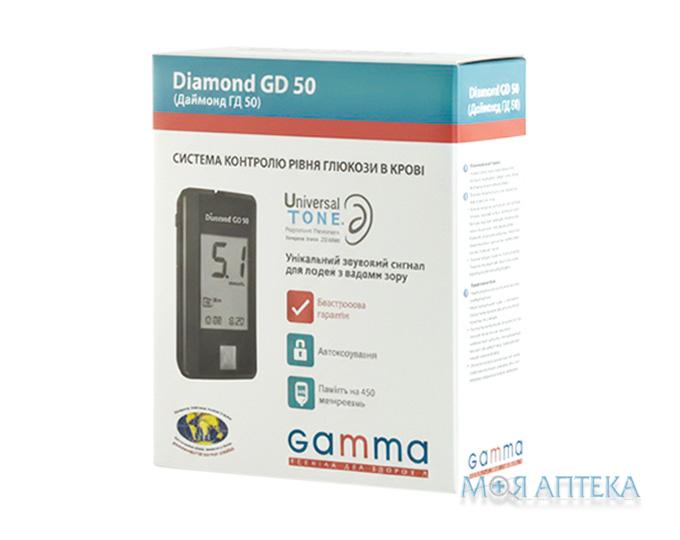Глюкометр Gamma Diamond GD50 (Гамма Даймонд) №1