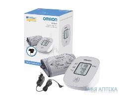 Измеритель (тонометр) артериального давления Omron (Омрон) модель M2 Basic (Базик) HEM-7121J-E автоматический + адаптер переменного тока HHP-CM01