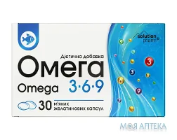 Омега 3-6-9 Solution Pharm капс. м`як. желат. №30 (10х3)