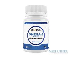 BIOTUS ОМЕГА-3 ИСЛАНДСКИЙ РЫБИЙ ЖИР 1000МГ КАПС. №60  0012